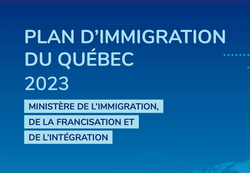 Pas de hausse du nombre d’immigrants au Québec en 2023